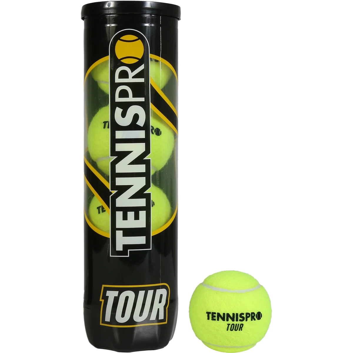 Doos van 18 Tubes met 4 Tennisballen Tennispro Tour