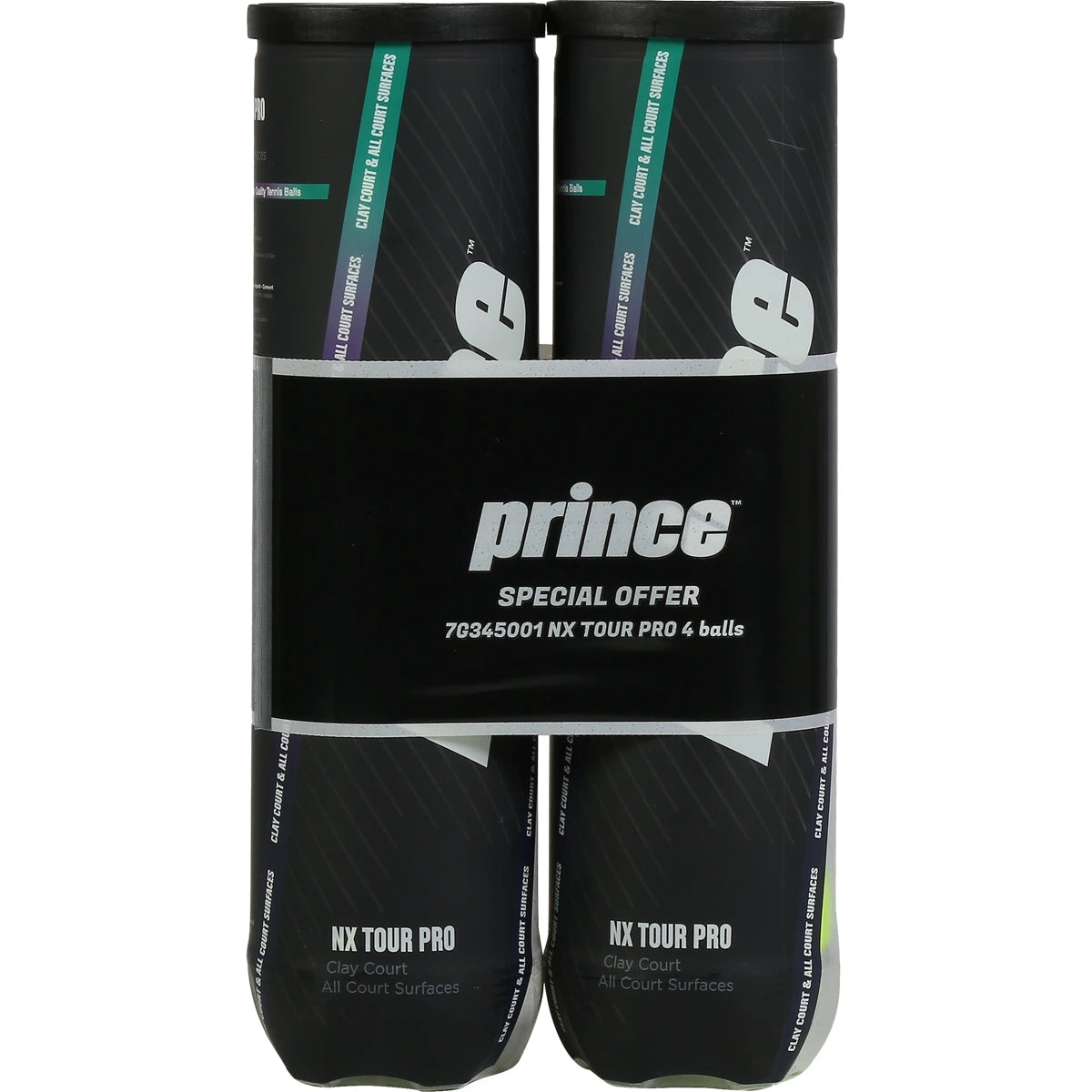 Bipack van 4 Prince Nx Tour Pro Ballen