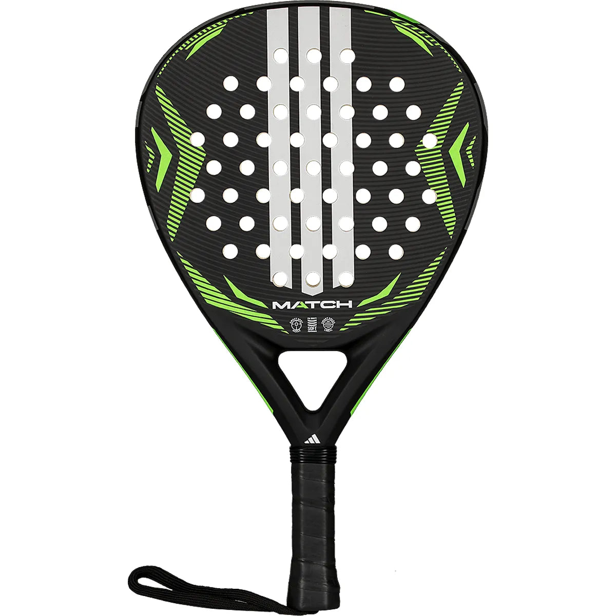 Padelracket adidas Match Black/Green 2026