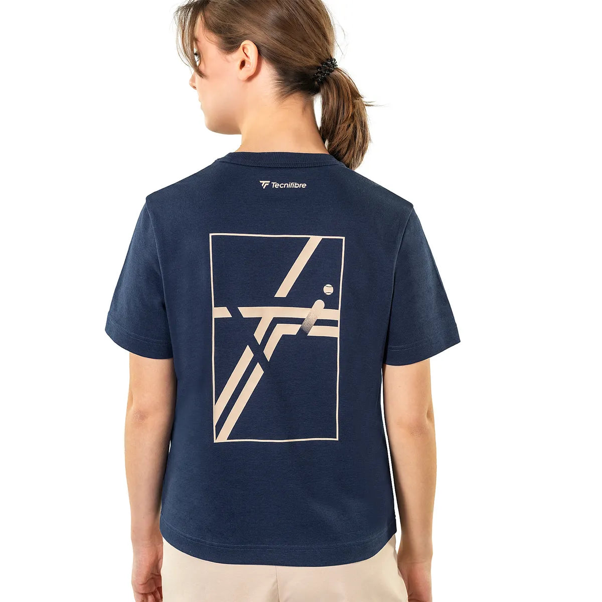 T-Shirt Tecnifibre Dames Graphic Marine