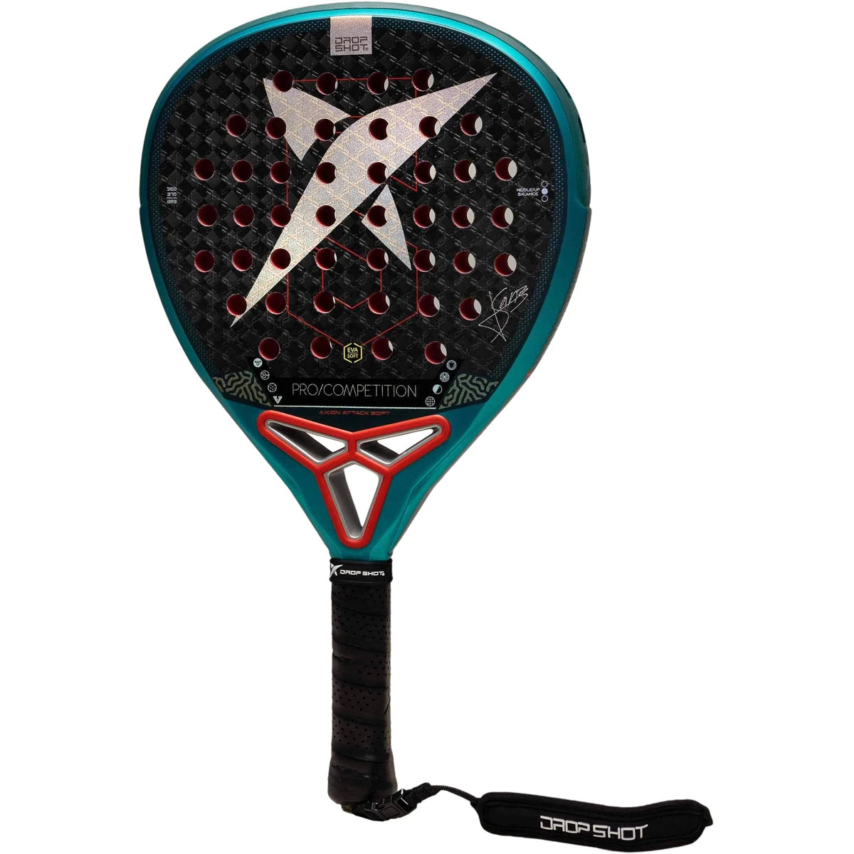 Padelracket Test Drop Shot Axion Attack Soft