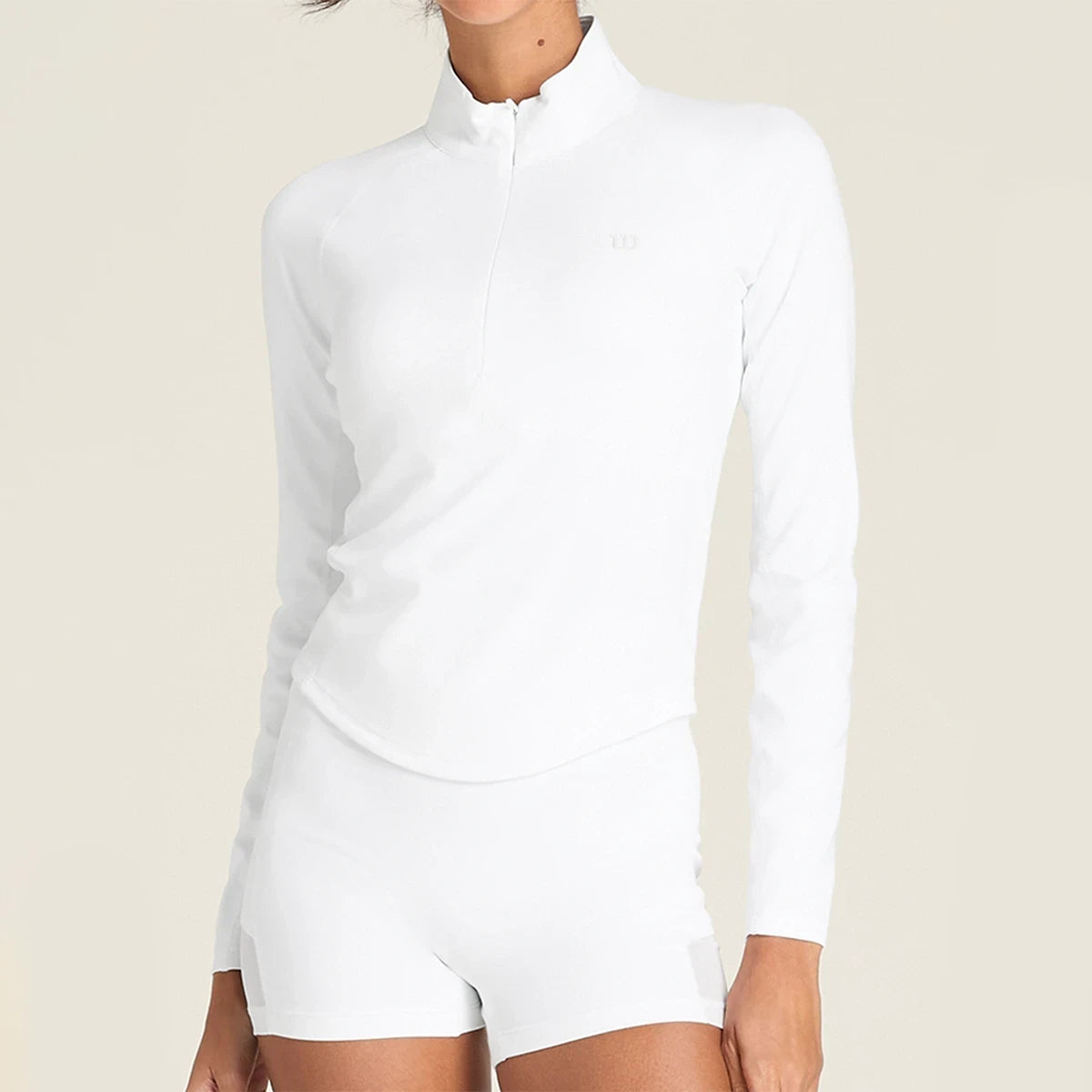 Wilson Dames T-shirt met Lange Mouwen Baseline Half-Zip
