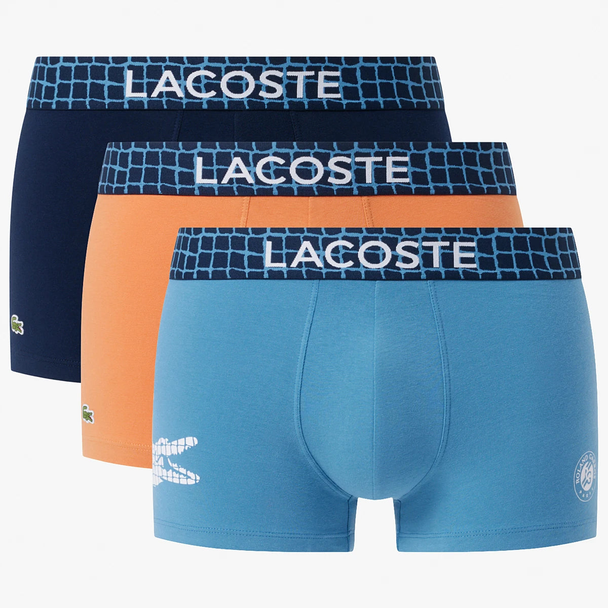 Pack van 3 Lacoste Roland Garros boxershorts