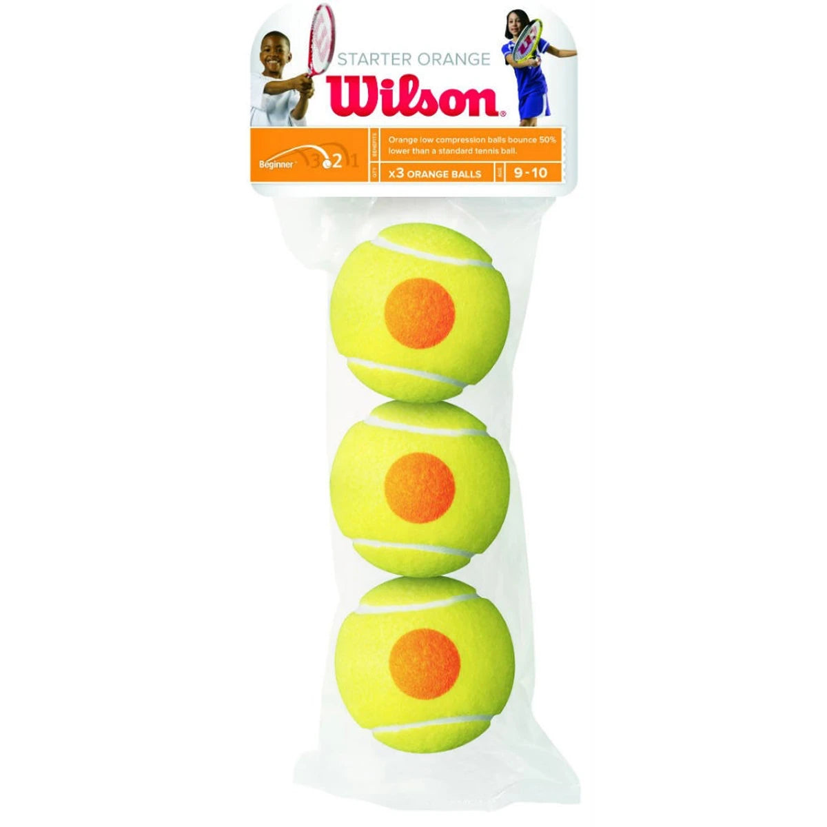 Zakje van 3 Wilson Starter Orange Ballen