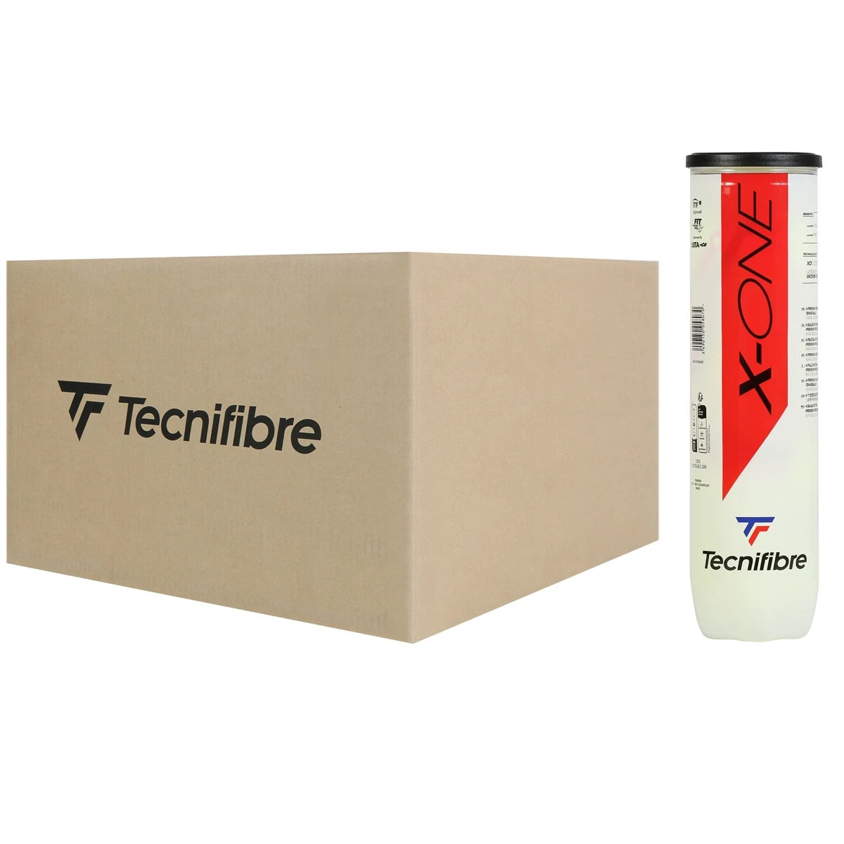 Doos van 36 Tubes van 4 Tecnifibre X-One Ballen