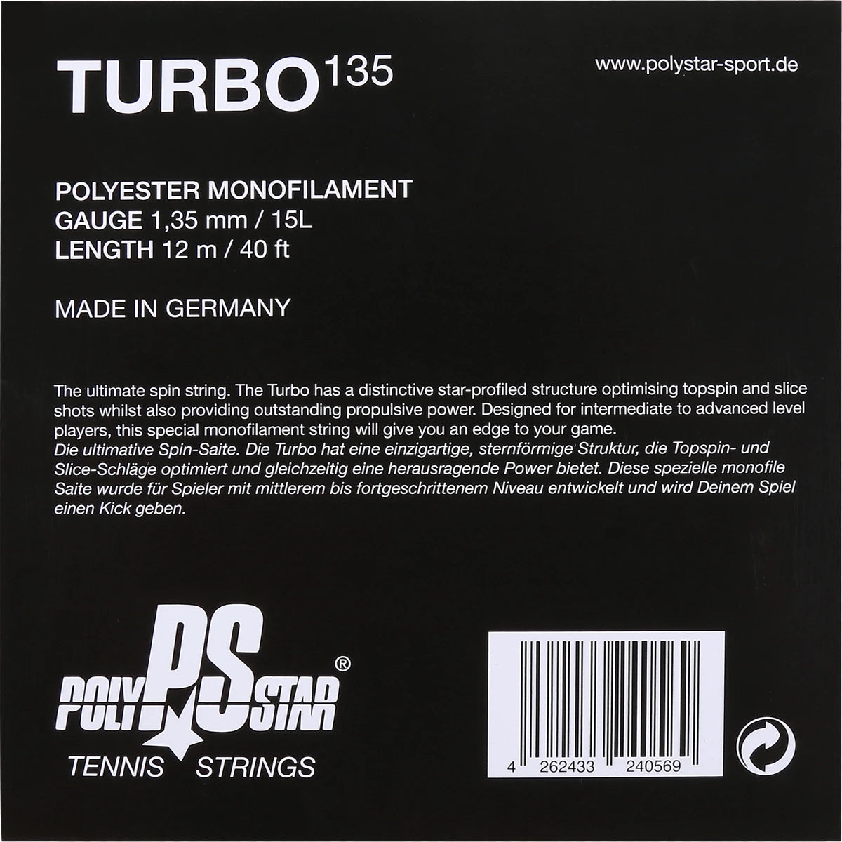Snaar Polystar Turbo (12 Meter)