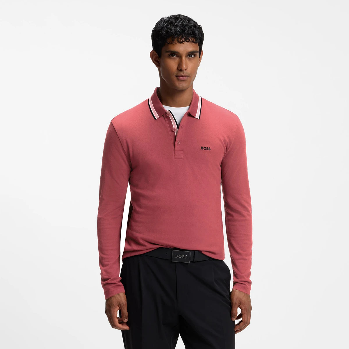 Polo Boss Lange Mouwen Plisy