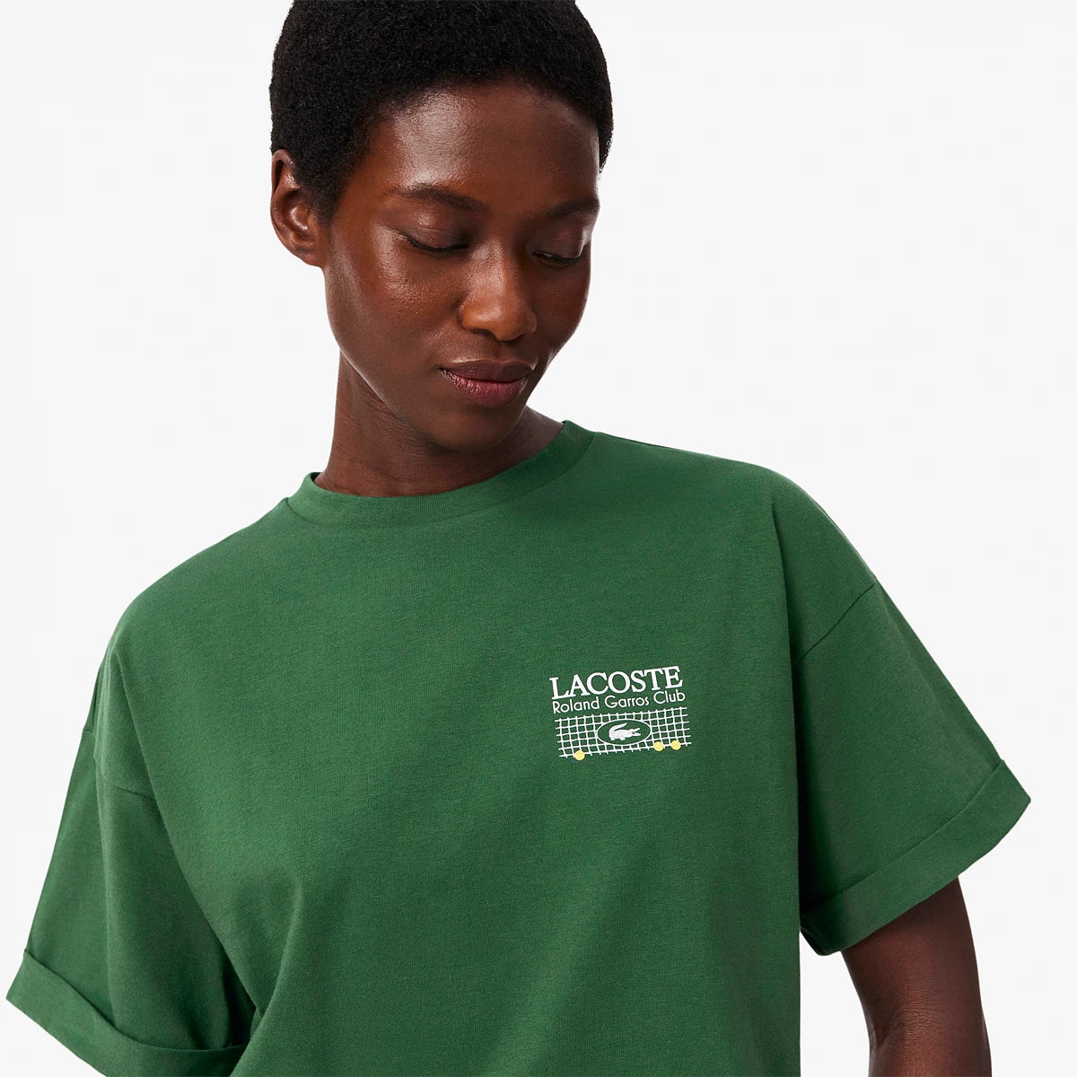 T-Shirt Lacoste Dames Roland Garros Grafisch