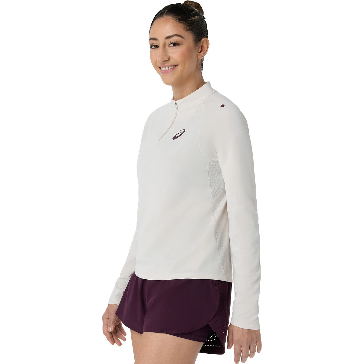 T-Shirt Asics Dames Match 1/2 Zip
