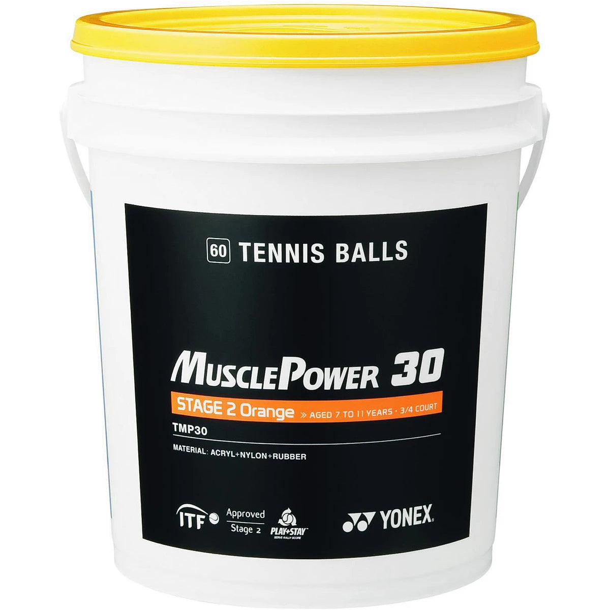 Ton van 60 Yonex Tmp-30 ballen Oranje