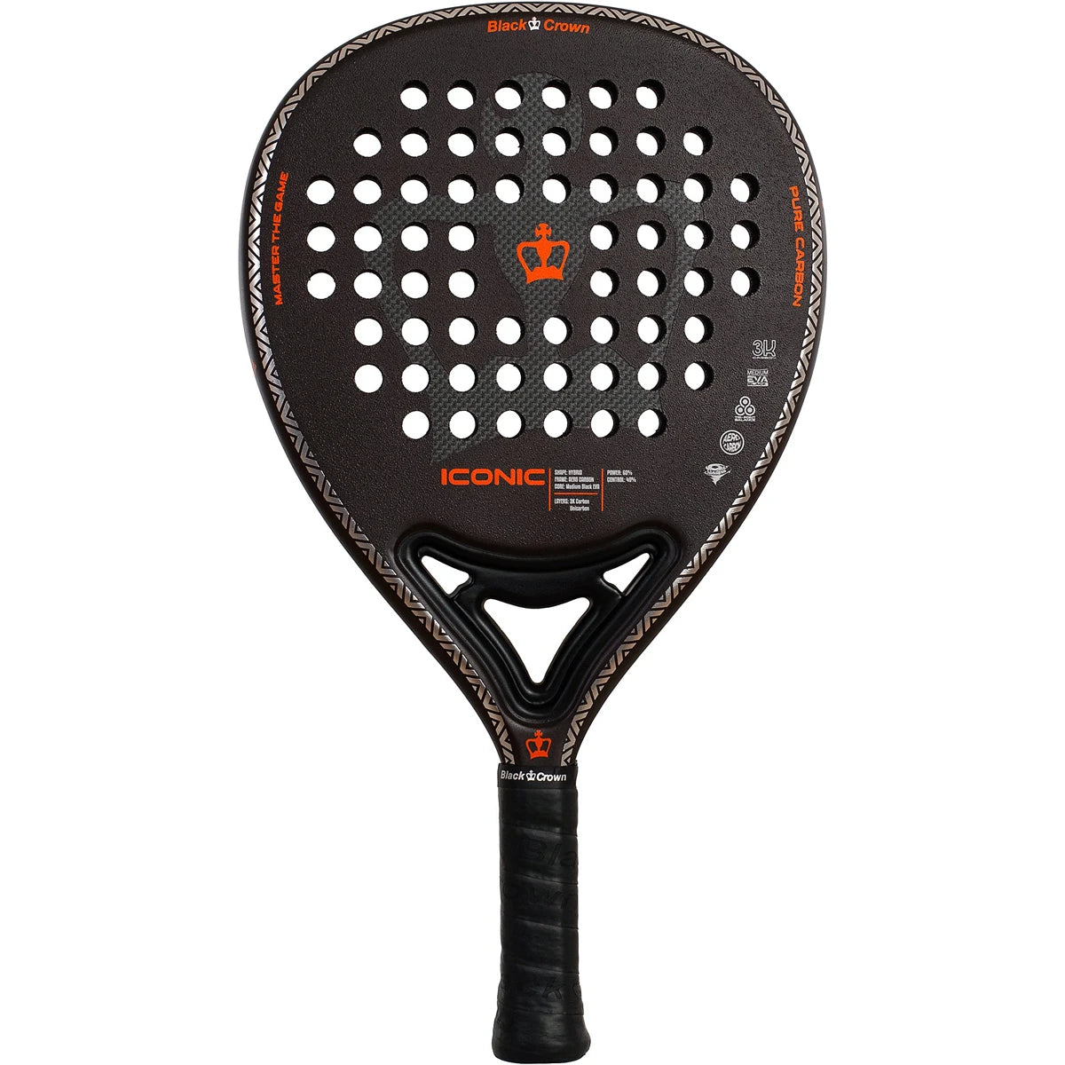 Padelracket Black Crown Iconic