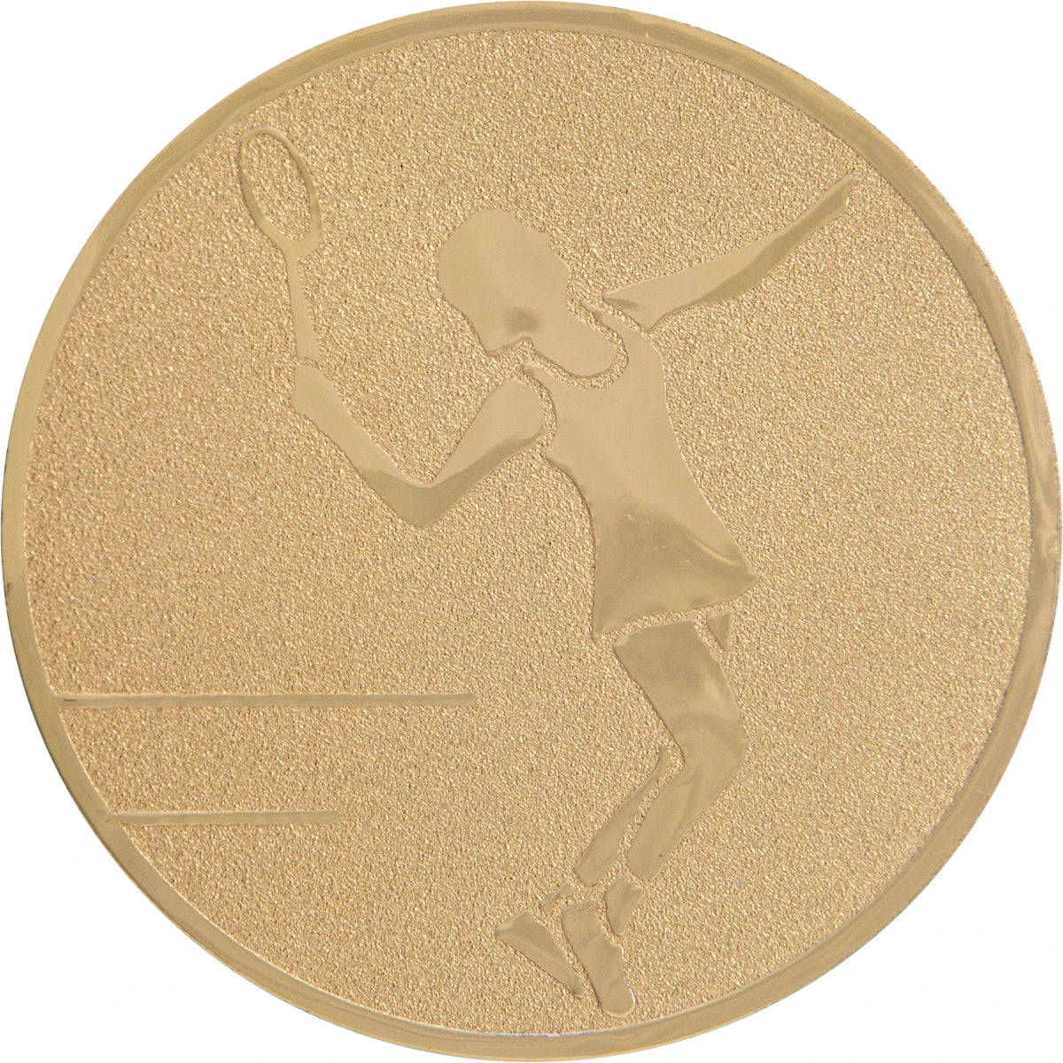 Medaille Tennis Vrouw Pastilles (Alu - 50Mm)