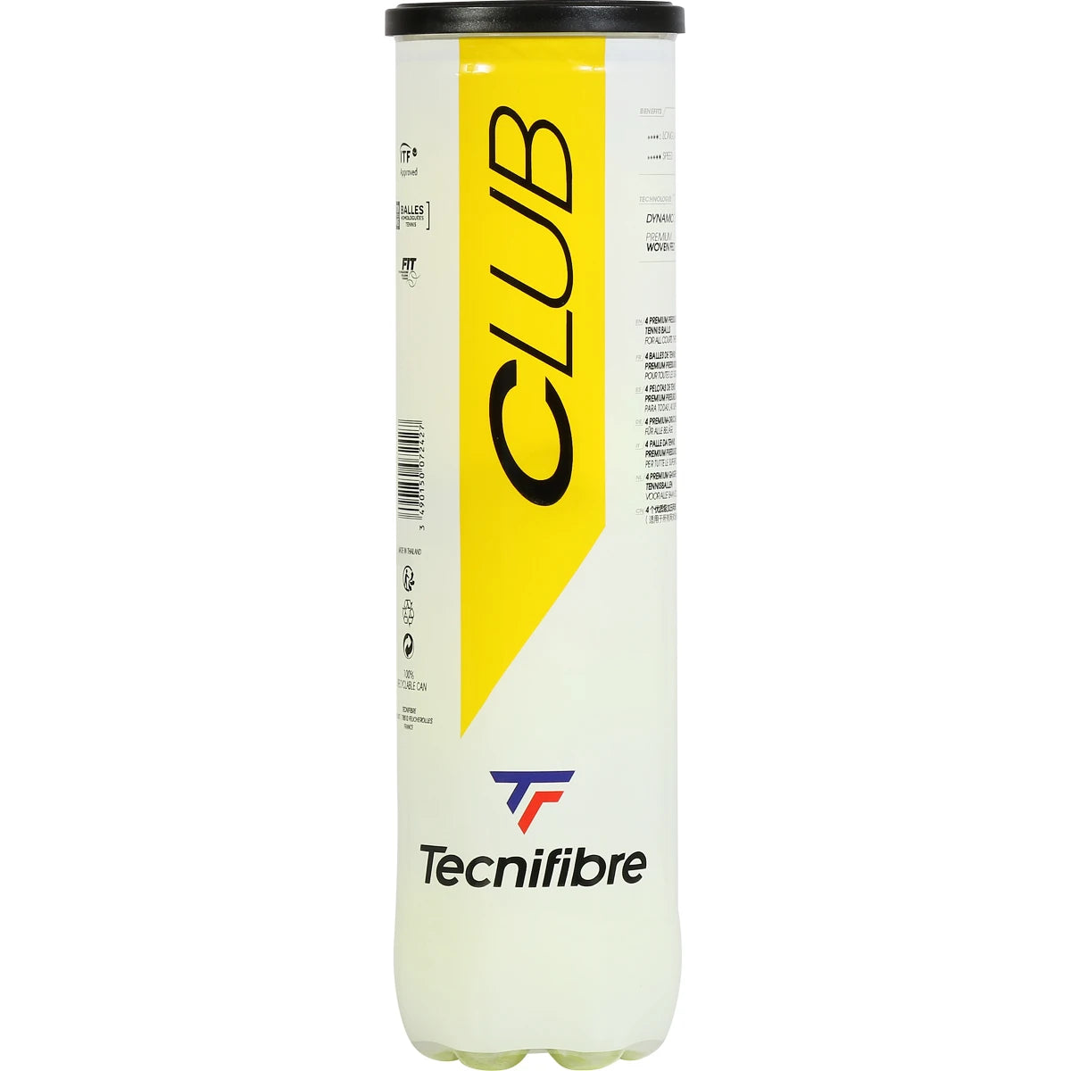Tube 4 Ballen Tecnifibre Club