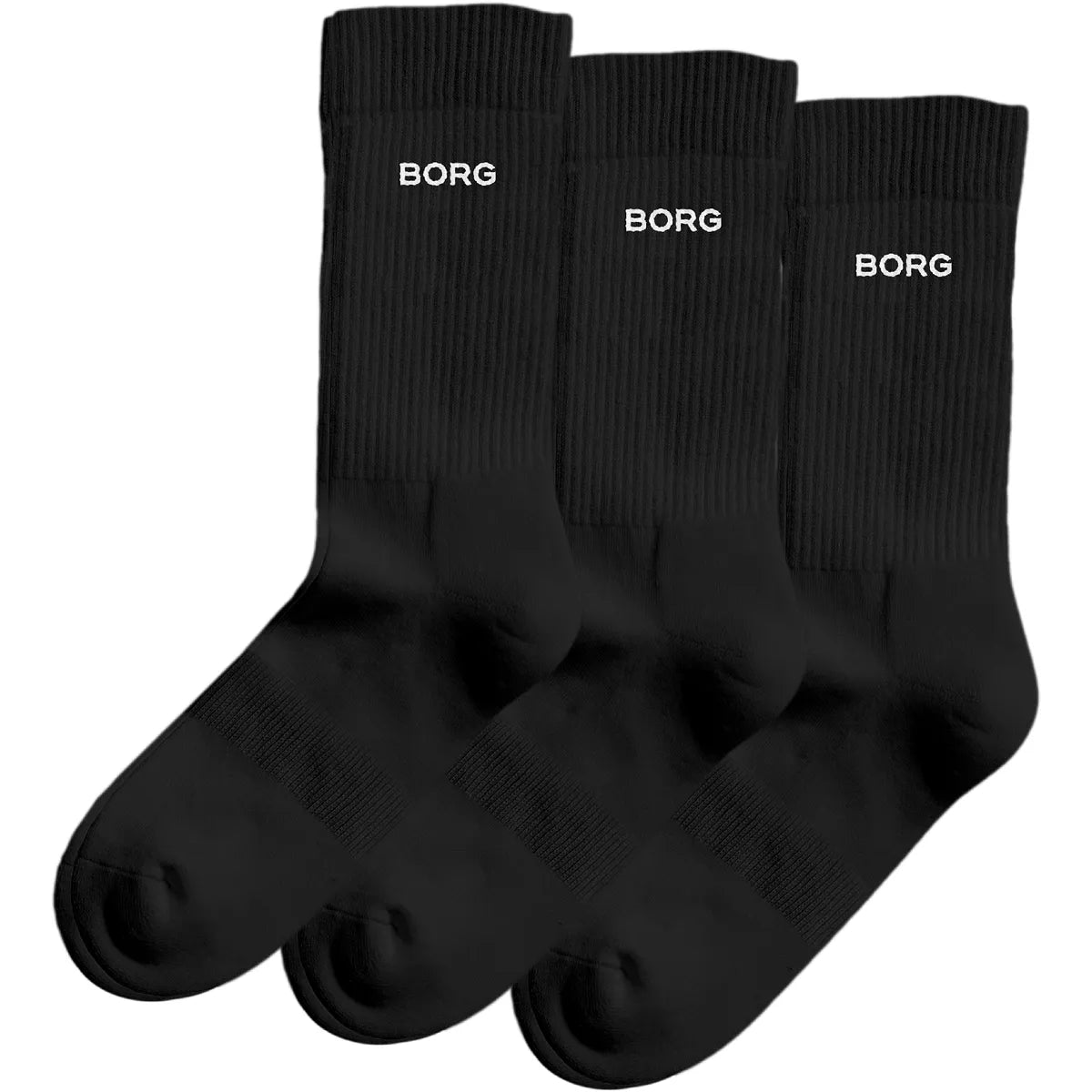 3 Paar Bjorn Borg Logo Side Sokken (Mid)