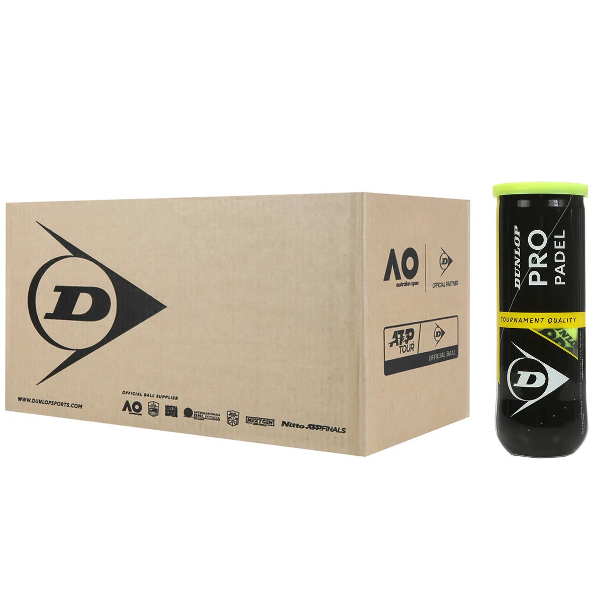 Pack Slinger Padel + Doos met 24 Spoelen Dunlop Pro Padel