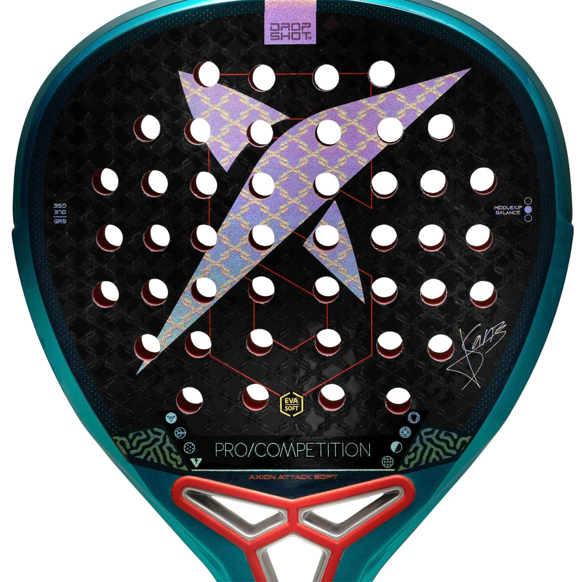 Padelracket Test Drop Shot Axion Attack Soft