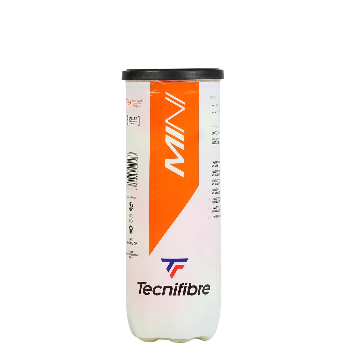Tube met 3 Tecnifibre Mini Tennisballen