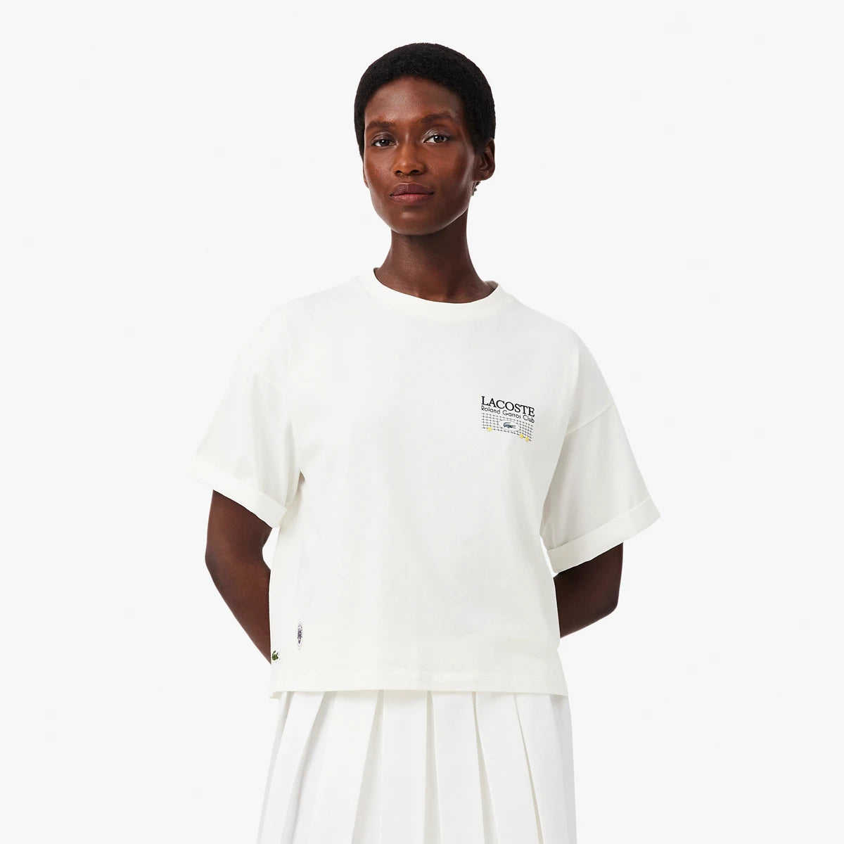 T-Shirt Lacoste Dames Roland Garros Grafisch