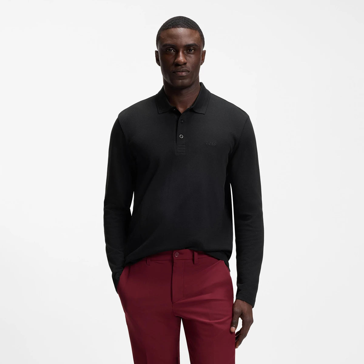 Polo Boss Lange Mouwen Plisy