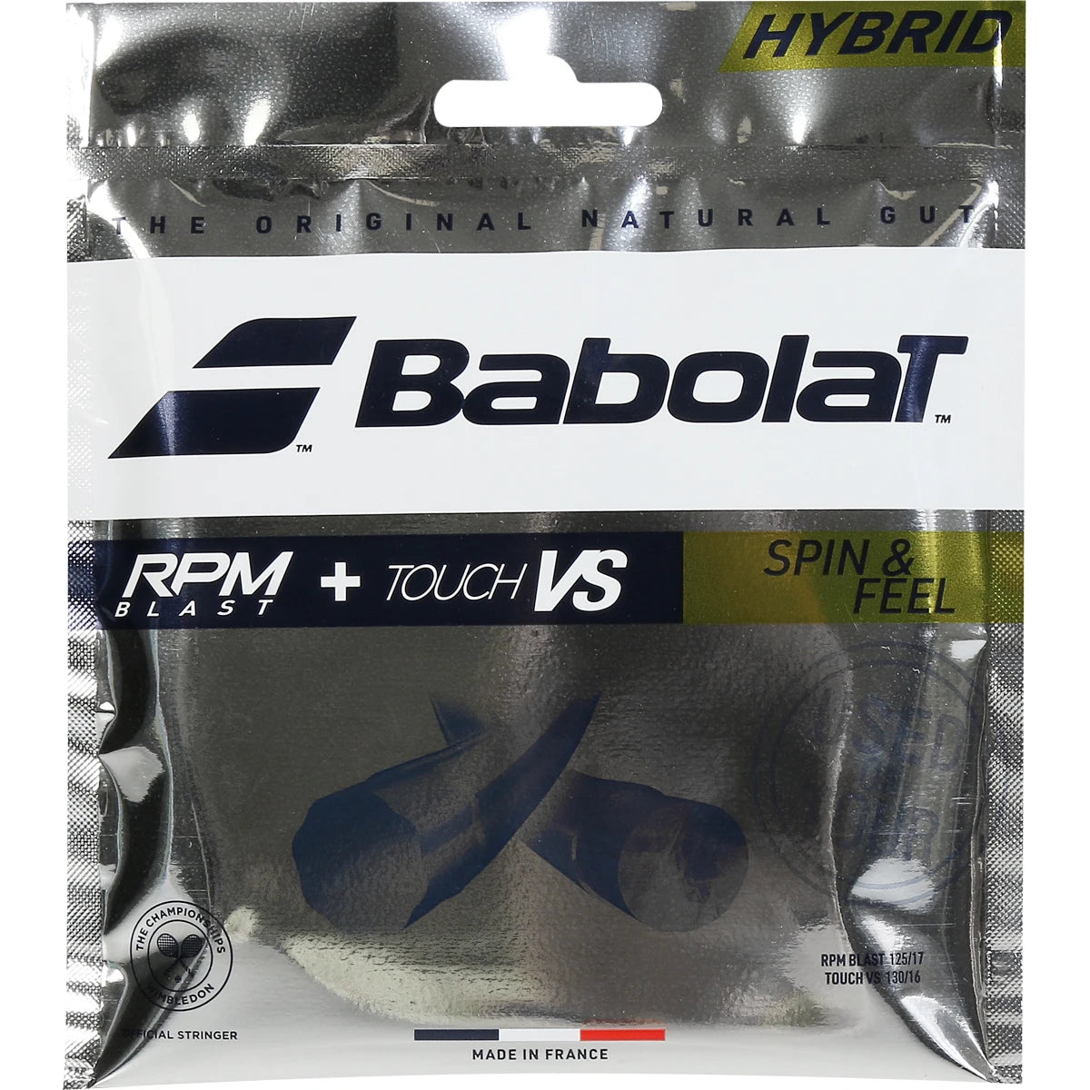 Snaren Babolat Hybride Rpm Blast (1.25Mm) + Touch Vs (1.30Mm)