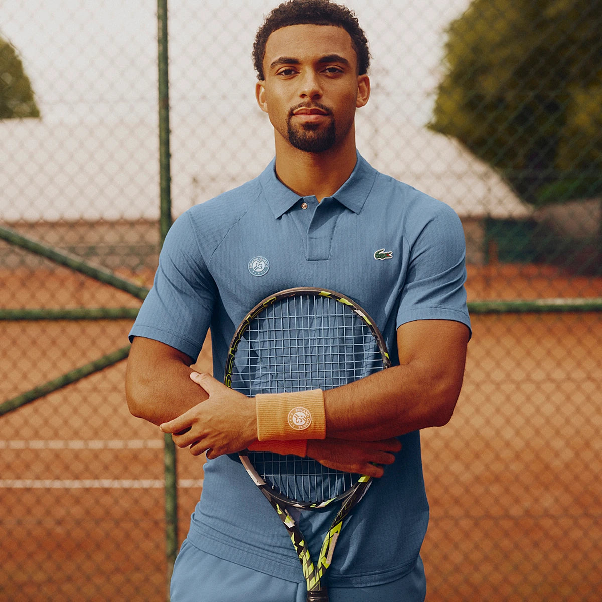 Polo Lacoste Speler On Court Grafisch
