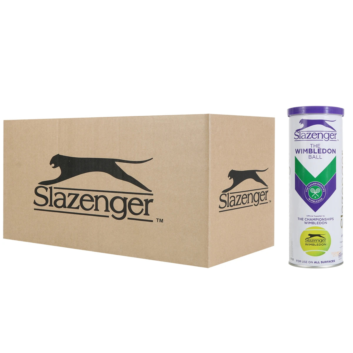 Doos van 24 Tubes met 3 Slazenger Ballen