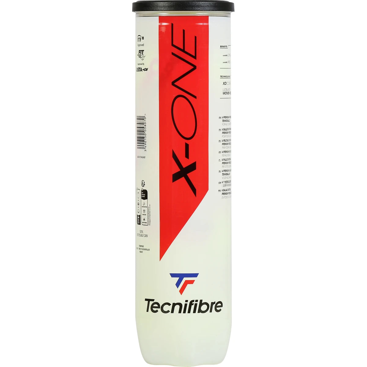 Tube 4 Padelballen Tecnifibre X-One