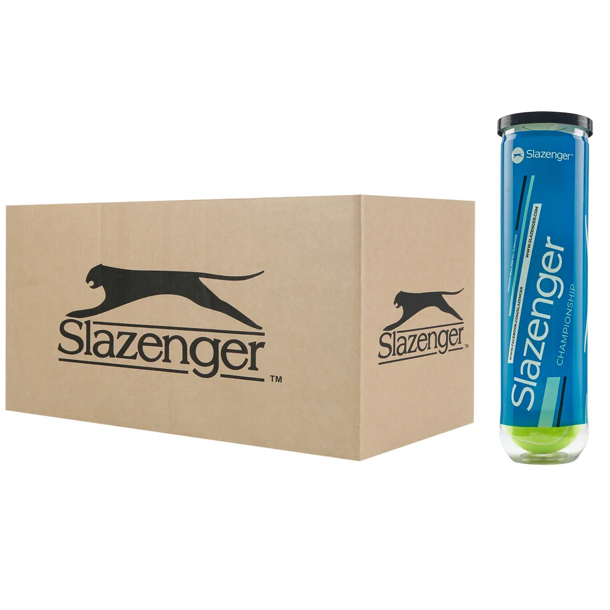Doos met 18 Tubes van 4 Slazenger Championship Ballen