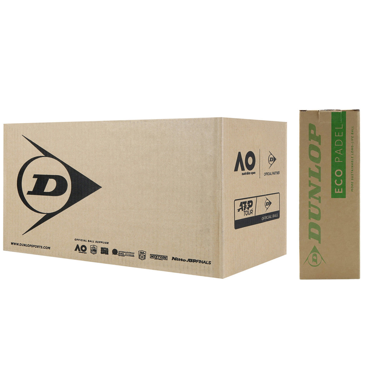 Doos van 24 Tubes met 3 Dunlop Eco Padelballen
