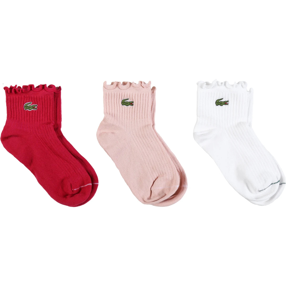 3 Paar Lacoste Junior Enkelkousen