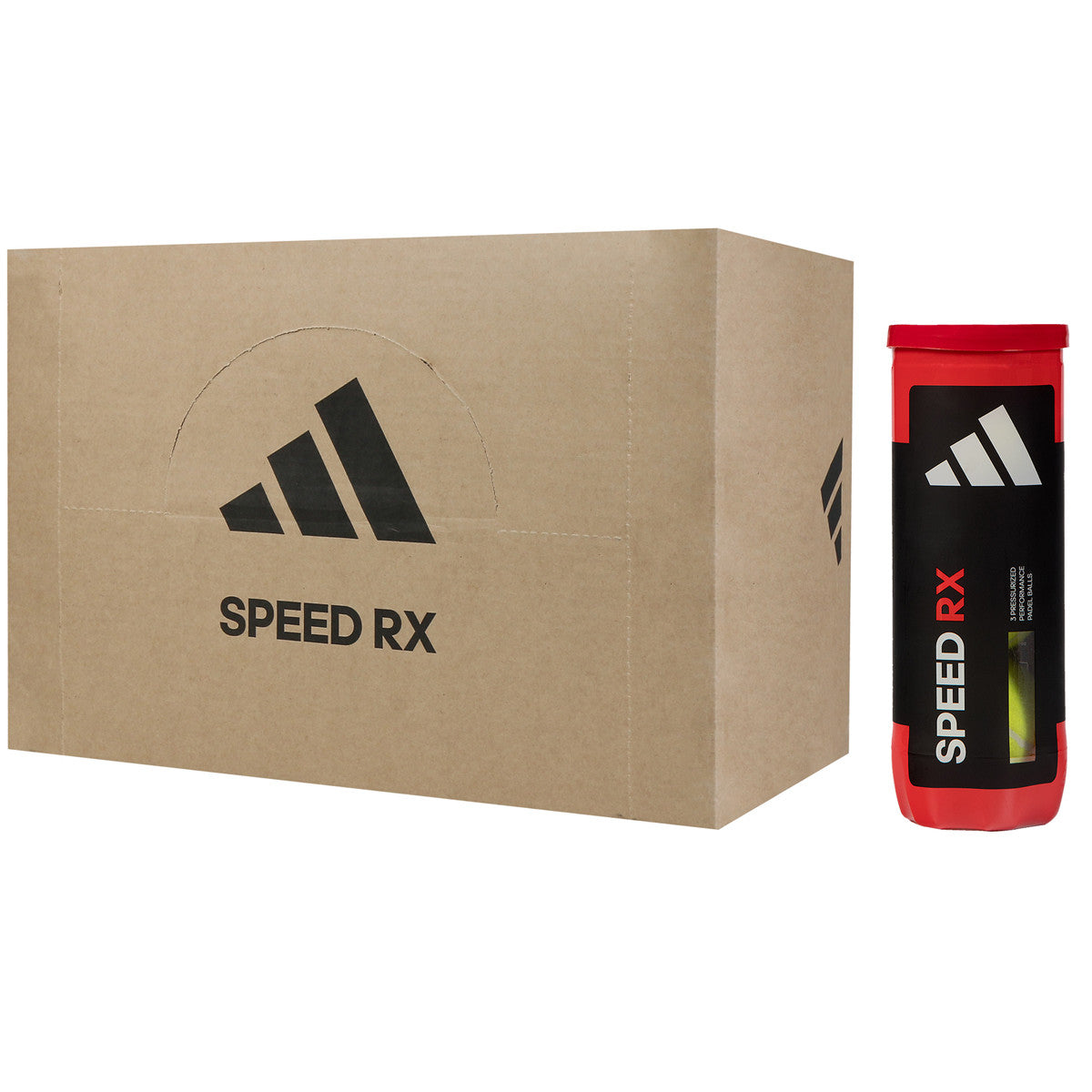 Doos van 24 Tubes met 3 adidas Speed Rx Padelballen