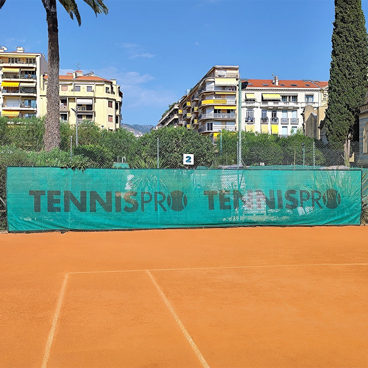Brieswerende Tennispro 12M * 2M