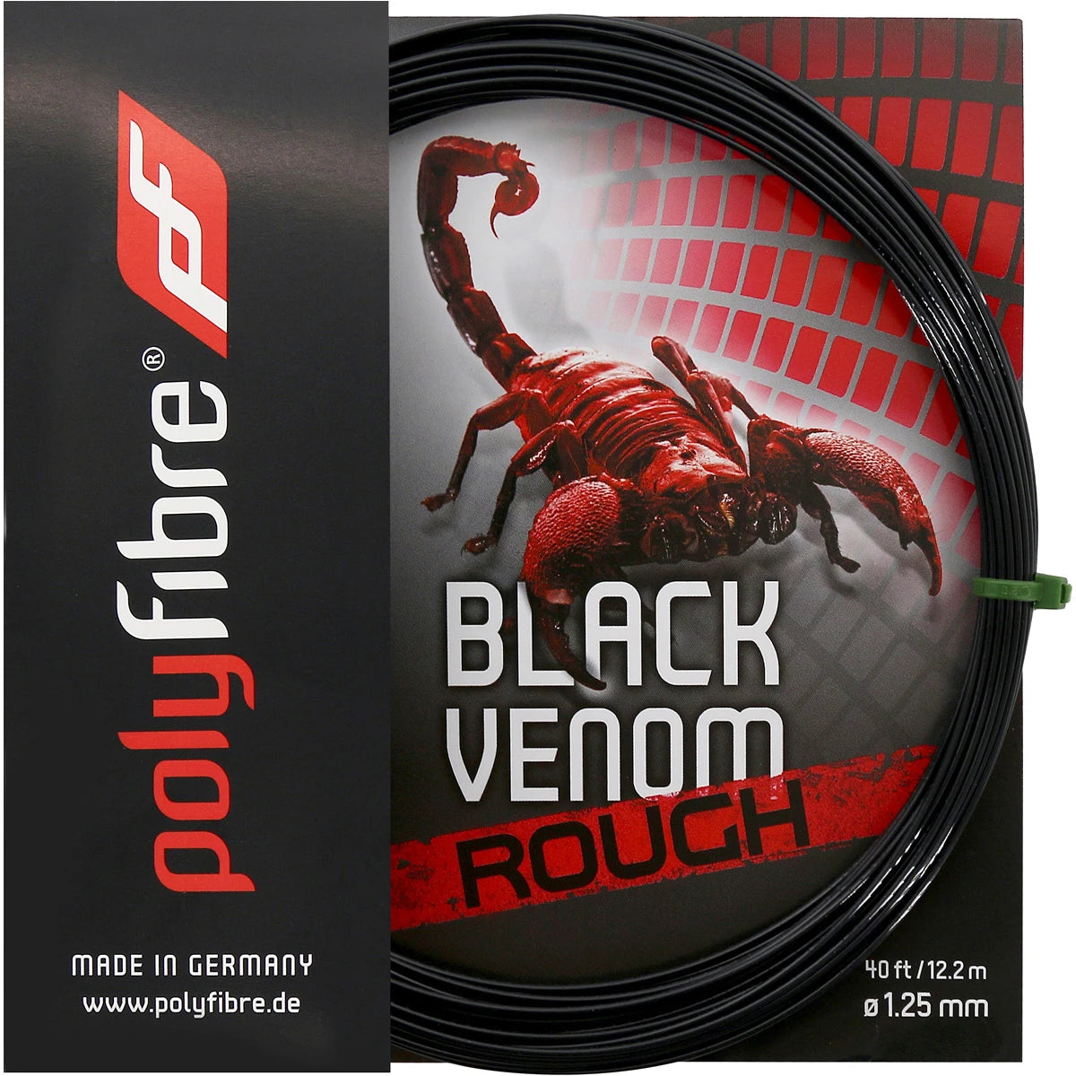 Snaar Polyfibre Black Venom Rough (12,2 Meter)