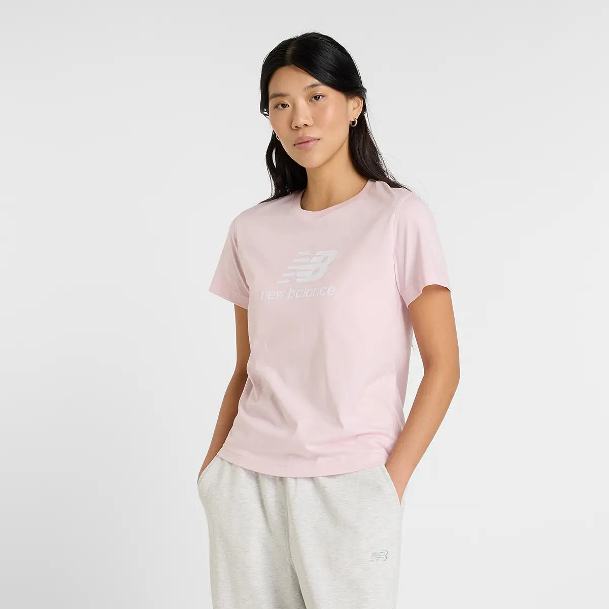 T-Shirt New Balance Dames Essentials Jersey Logo
