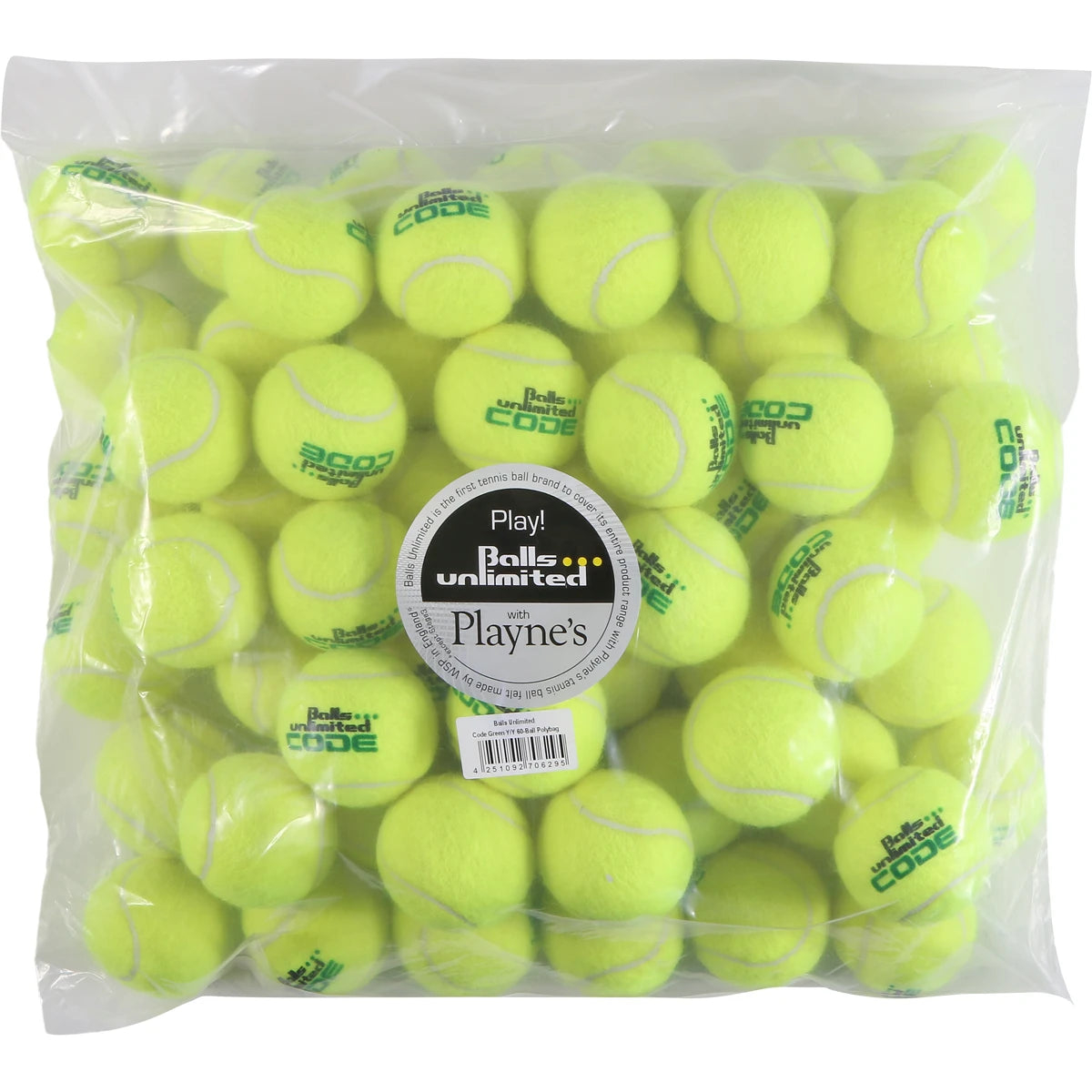 Zakje van 60 Ballen Code Groen zonder Druk Unlimited