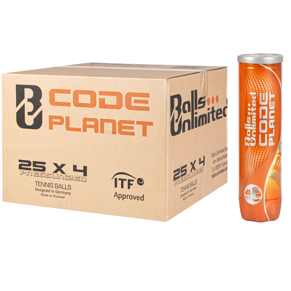 Doos met 25 Tubes van 4 Unlimited Code Planet Ballen