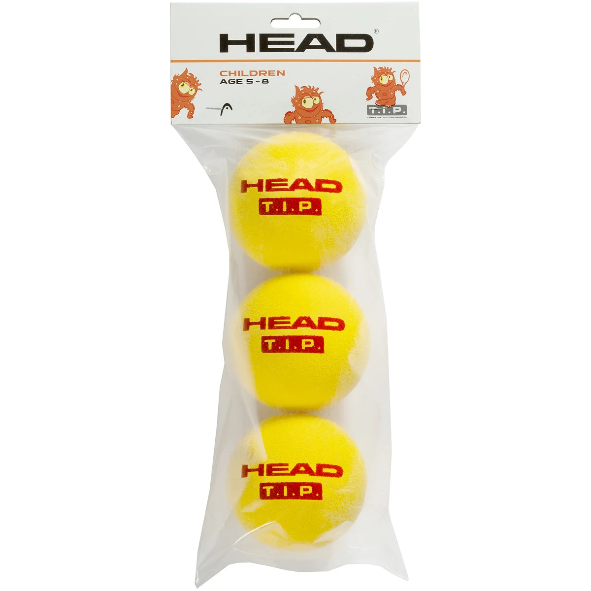 Zakje van 3 Head Tip Foam Rode Foamballen