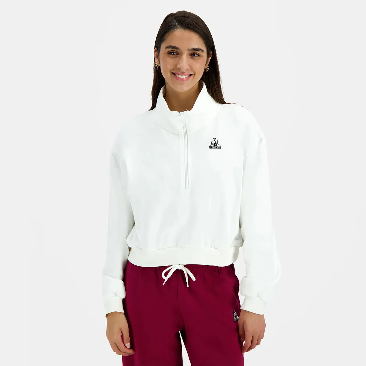 Sweater Le Coq Sportif Dames Heritage 1/2 Zip