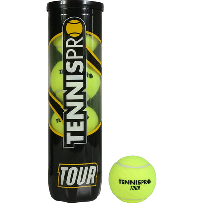 Doos van 18 Tubes met 4 Tennisballen Tennispro Tour