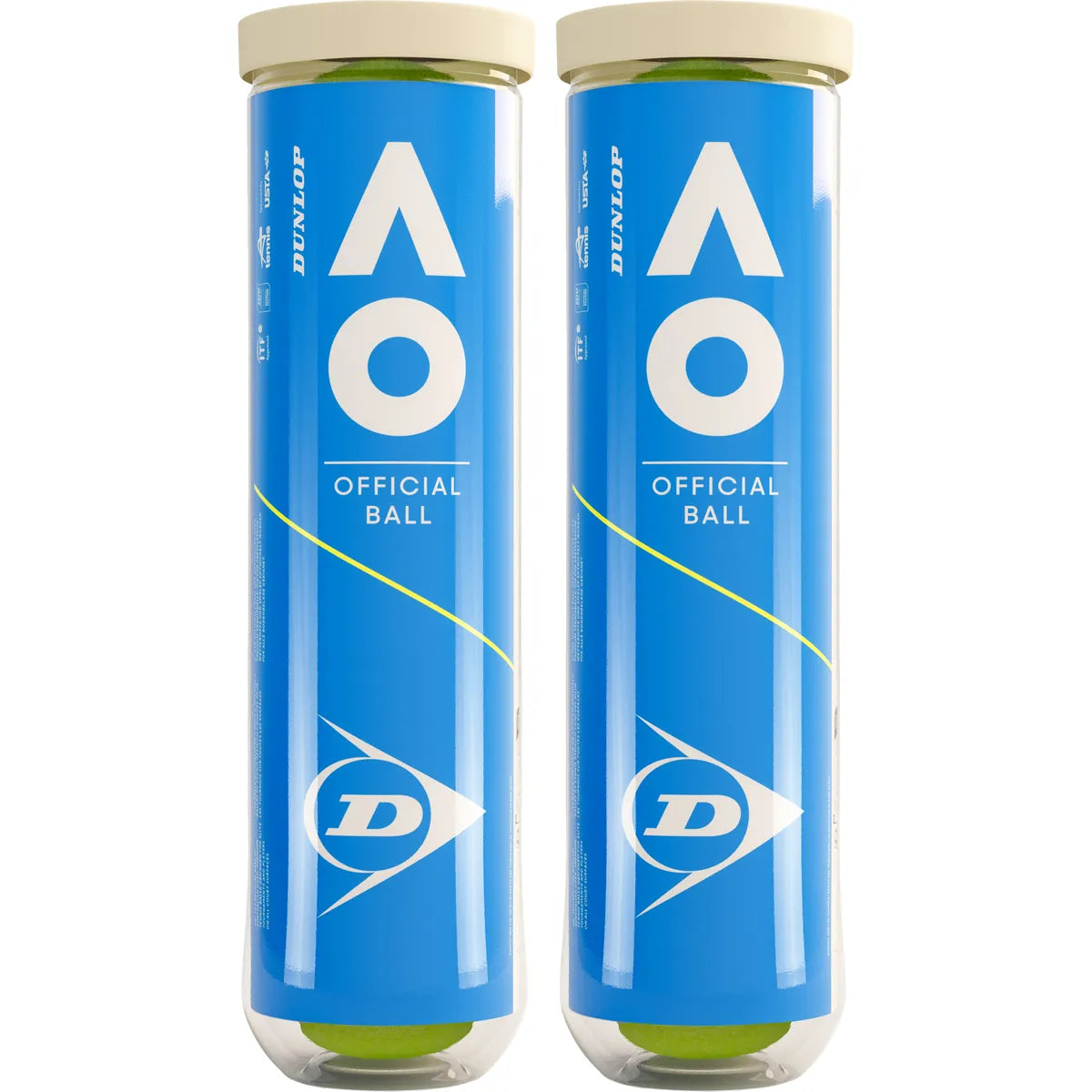 Bipack van 4 Dunlop Australian Open ballen