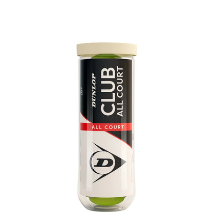 Tube van 3 Dunlop Club All Court ballen