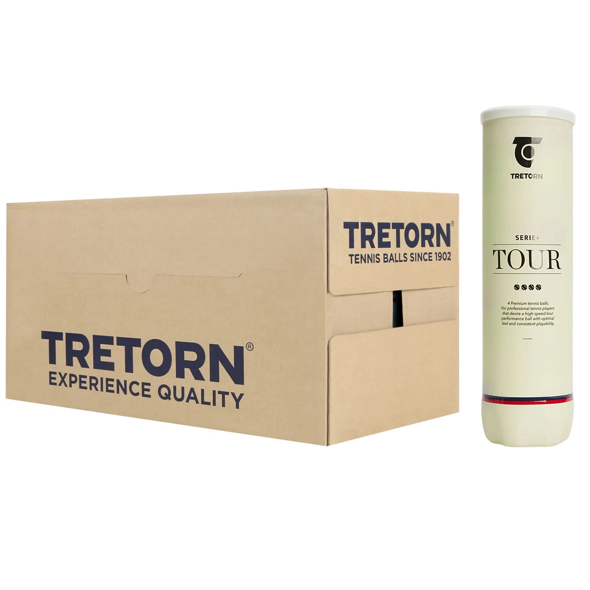 Doos van 18 Tubes van 4 Tretorn Serie+ Ballen