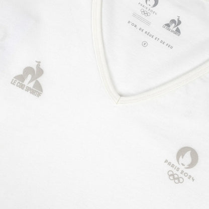 T-Shirt Le Coq Sportif V-hals Paris 2024 Essentieel