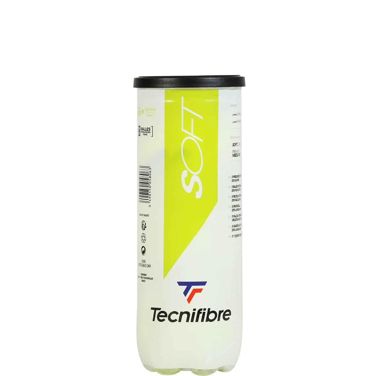 Tube van 3 Tecnifibre Soft ballen