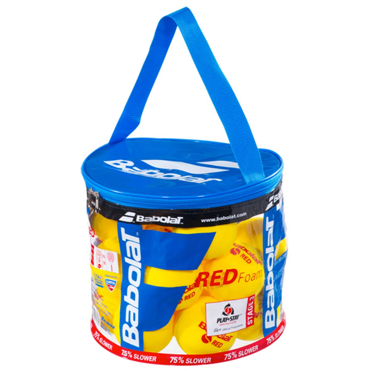 Tas met rits voor 24 ballen Babolat Red Foam
