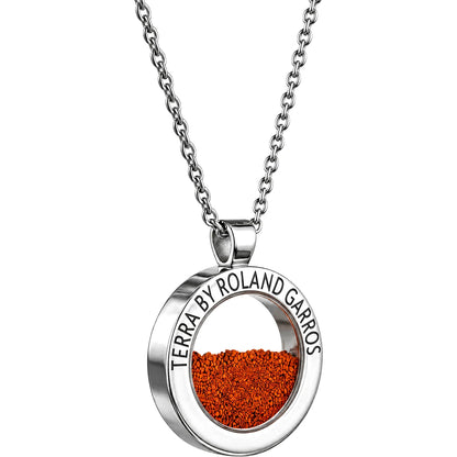 HALSKETTING EN TERRA ACCESS MEDAILLE GLANZENDE STAAL ZONDER STEEN KLEIN MODEL