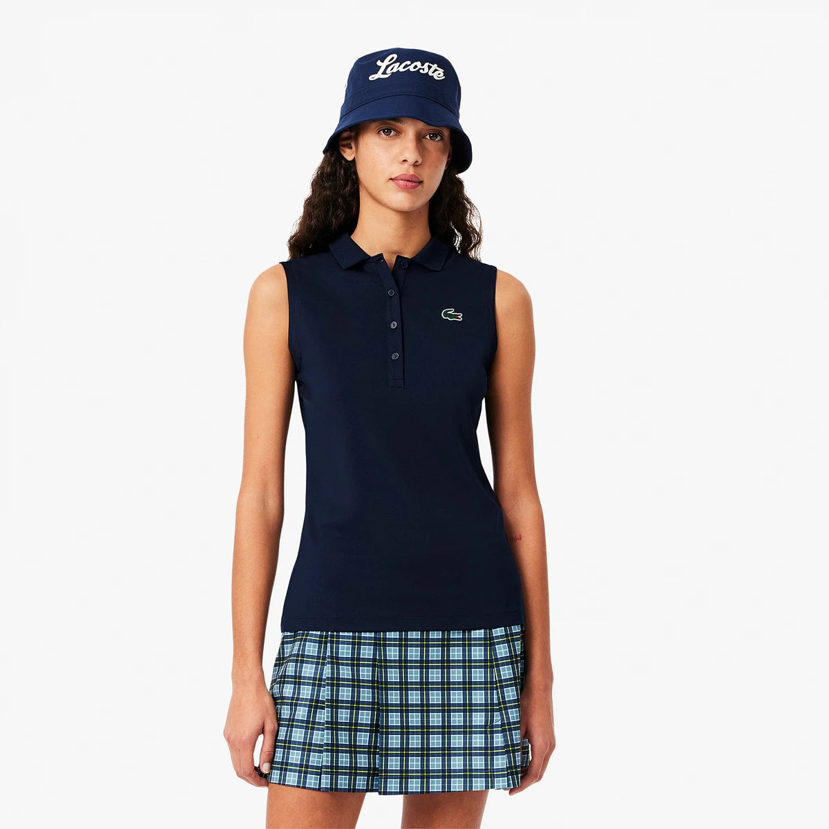Dames Lacoste Core Performance mouwloze Polo