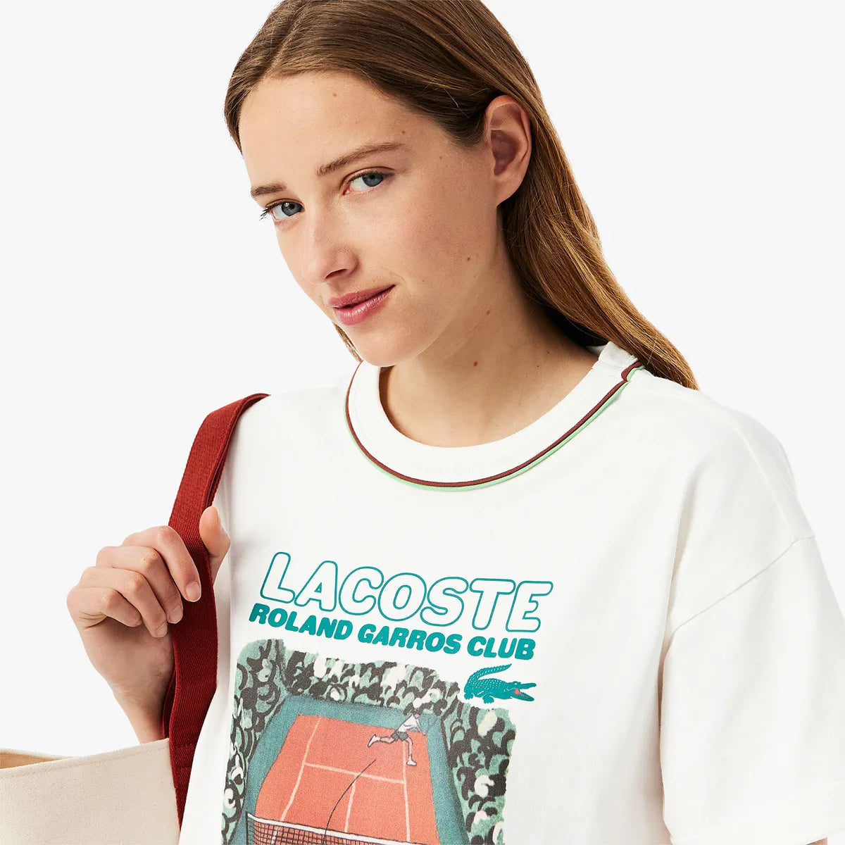 T-Shirt Lacoste Dames Roland-Garros Club