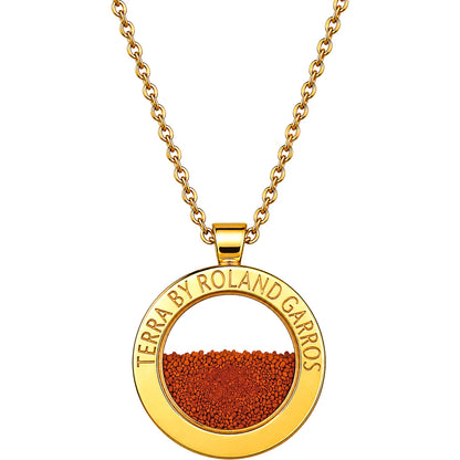 Collier en Medaille Terra Access Staal Goudkleurig Glanzend zonder Steen Klein Model