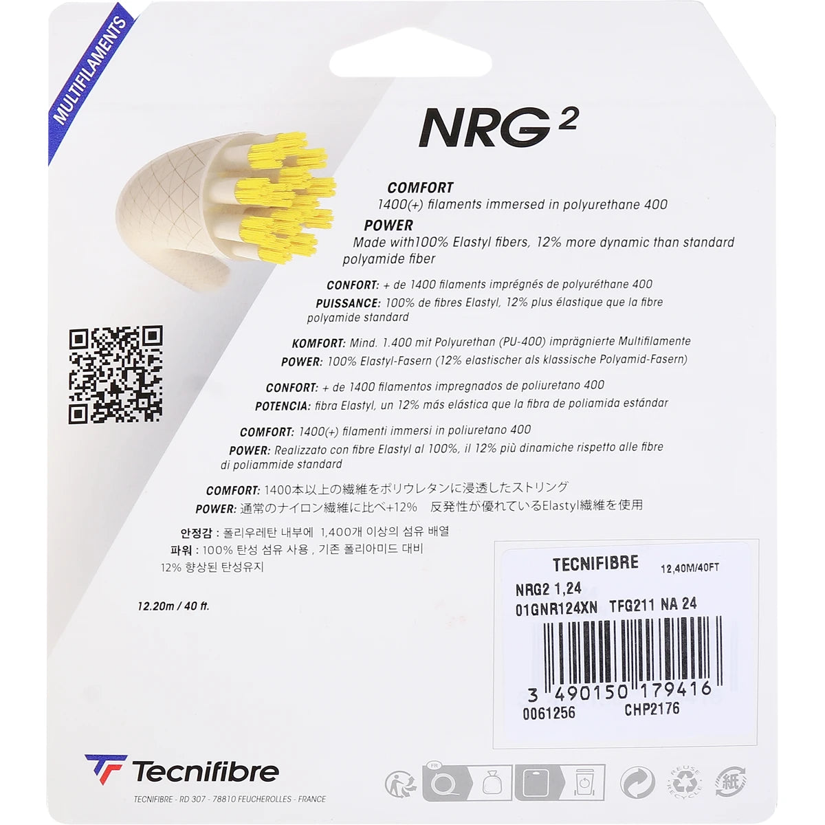 Tecnifibre Snaar Nrg 2 (12 Meter)